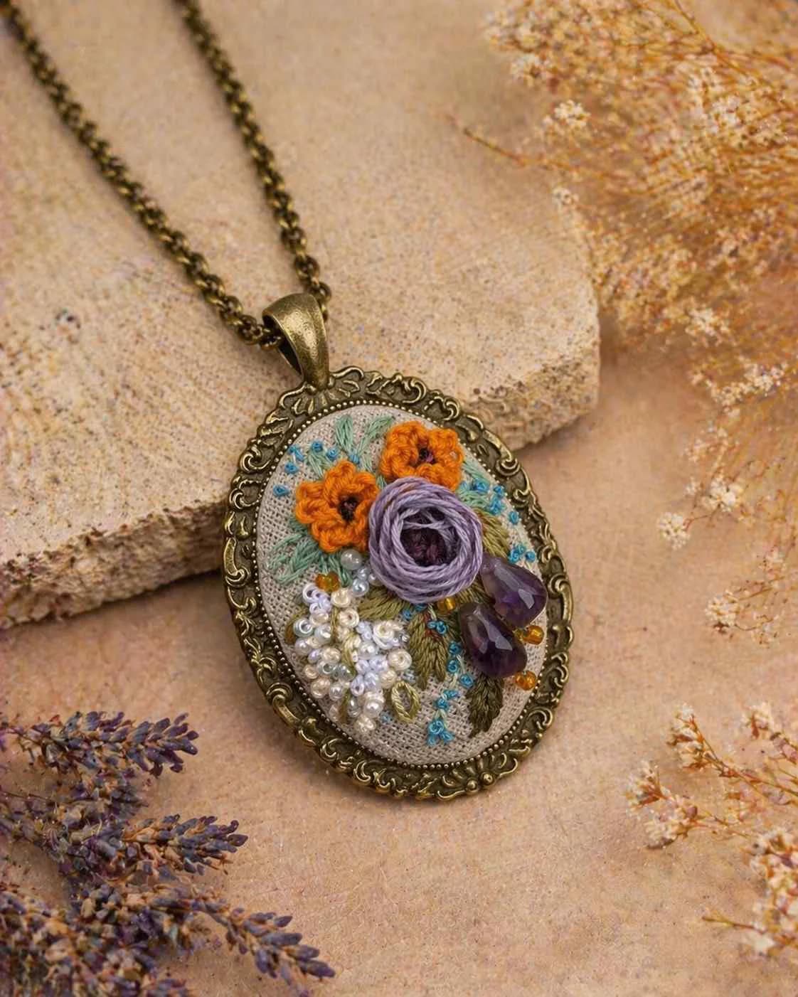 Таємниця аметистового саду — художній render кулона 3, NataSko Handmade