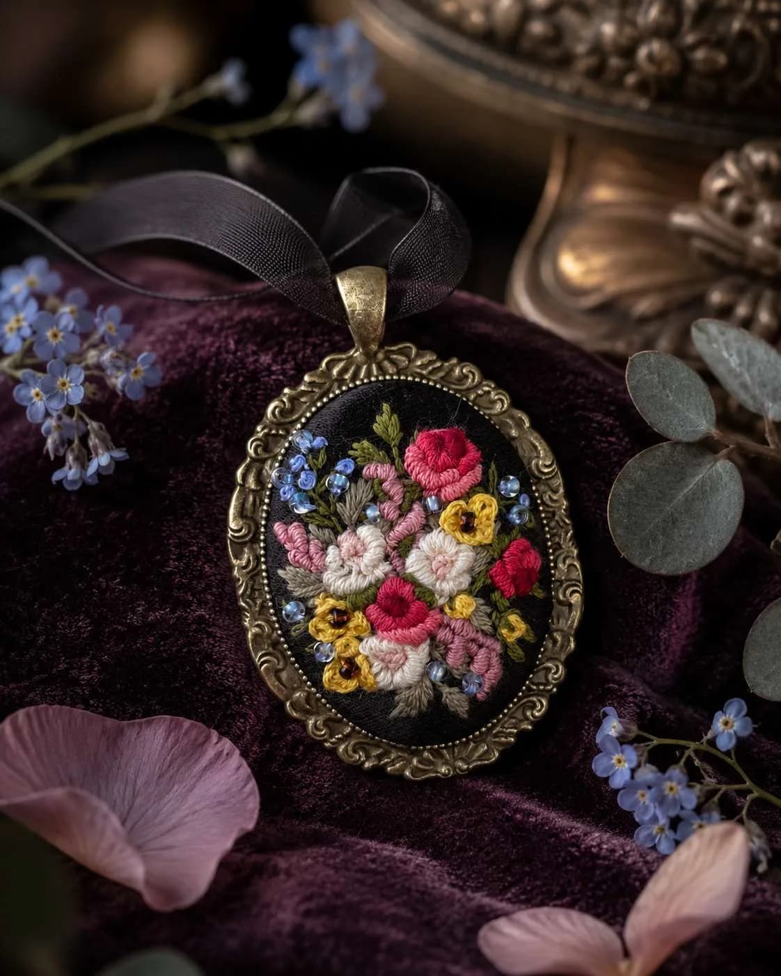 Blumenharmonie — künstlerisches Rendering des Anhängers 3, NataSko Handmade
