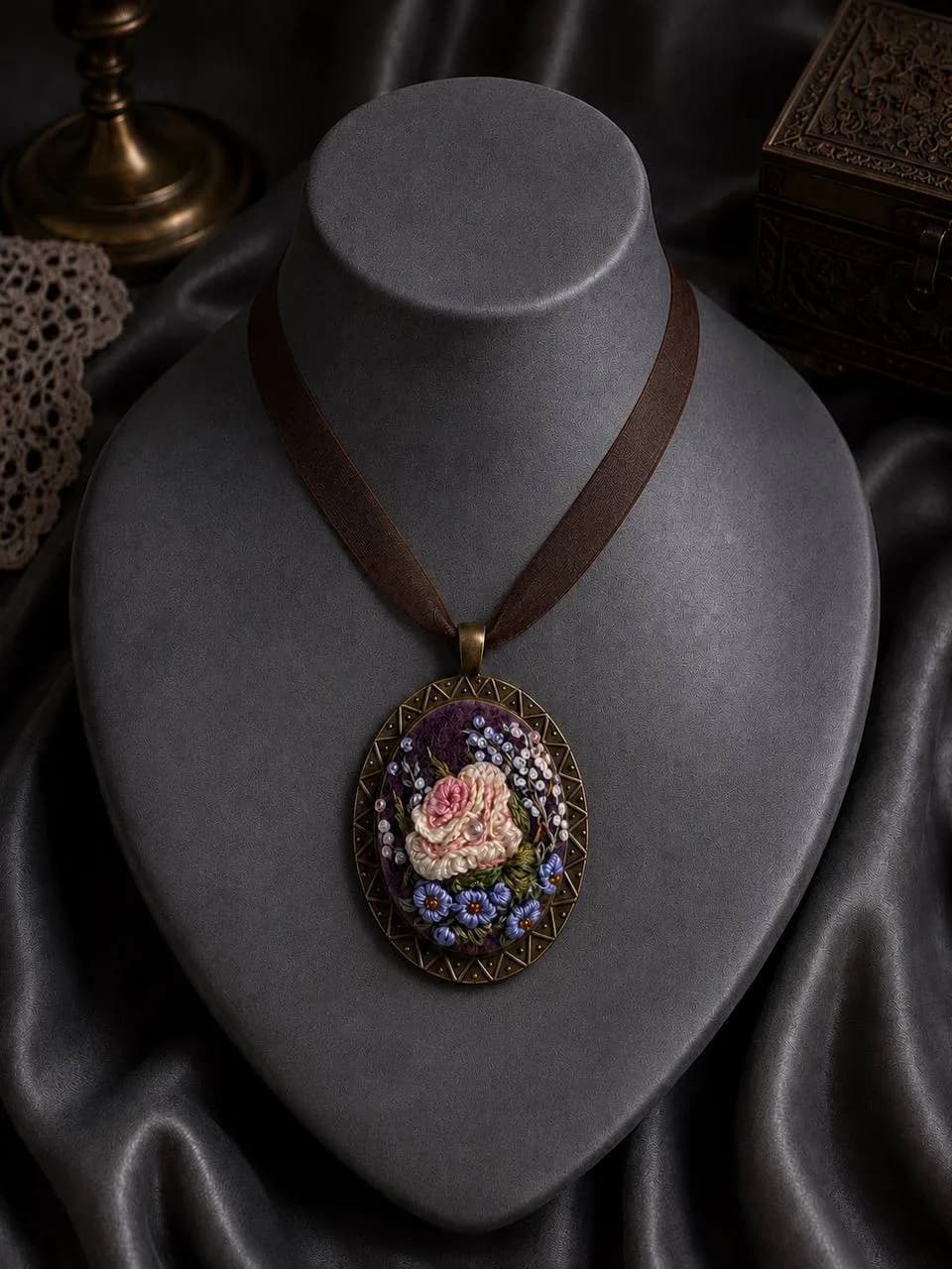 Dew Drop — pendant on a mannequin 2, NataSko Handmade