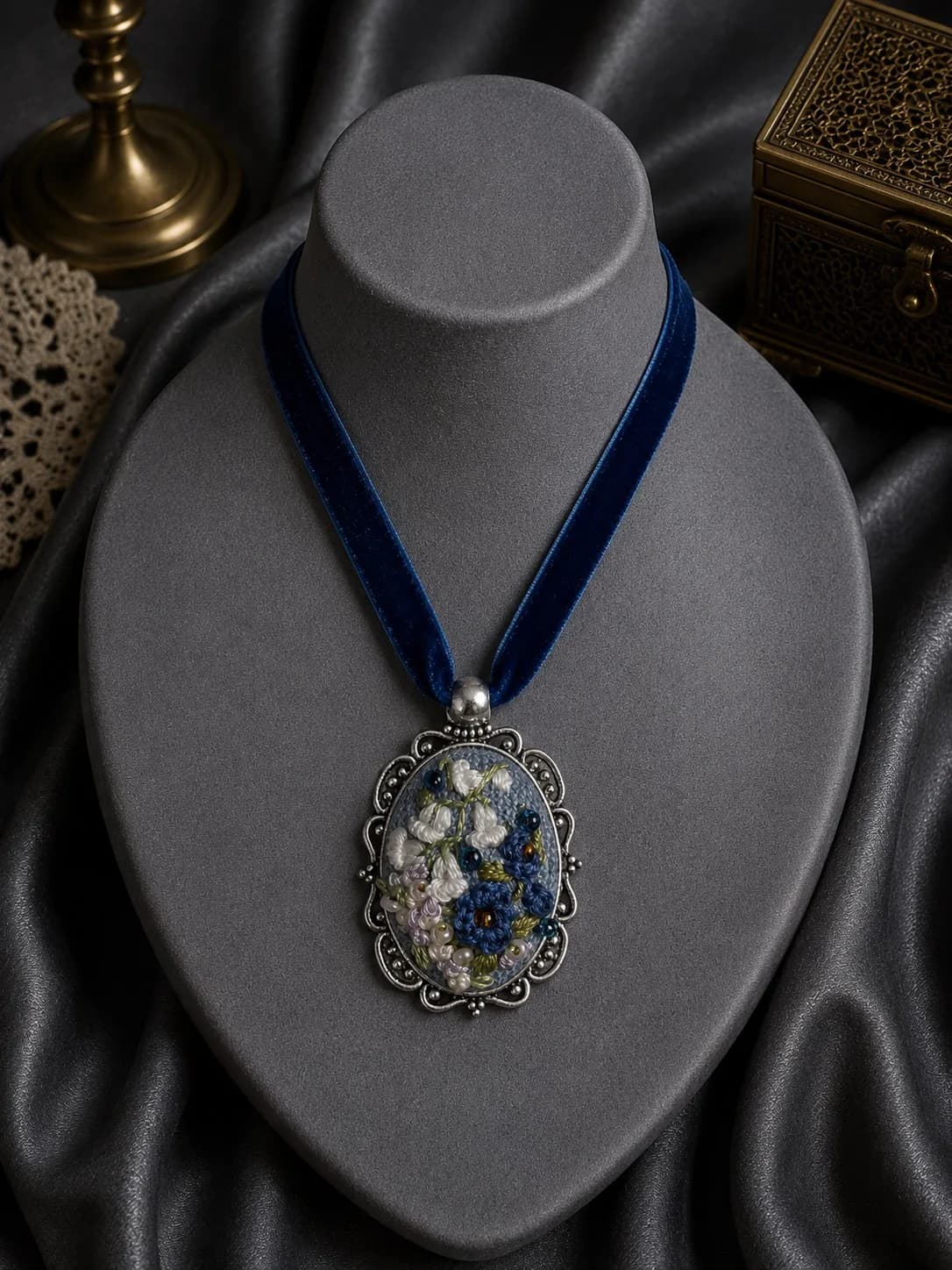 Sky Garden — pendant on a mannequin 2, NataSko Handmade