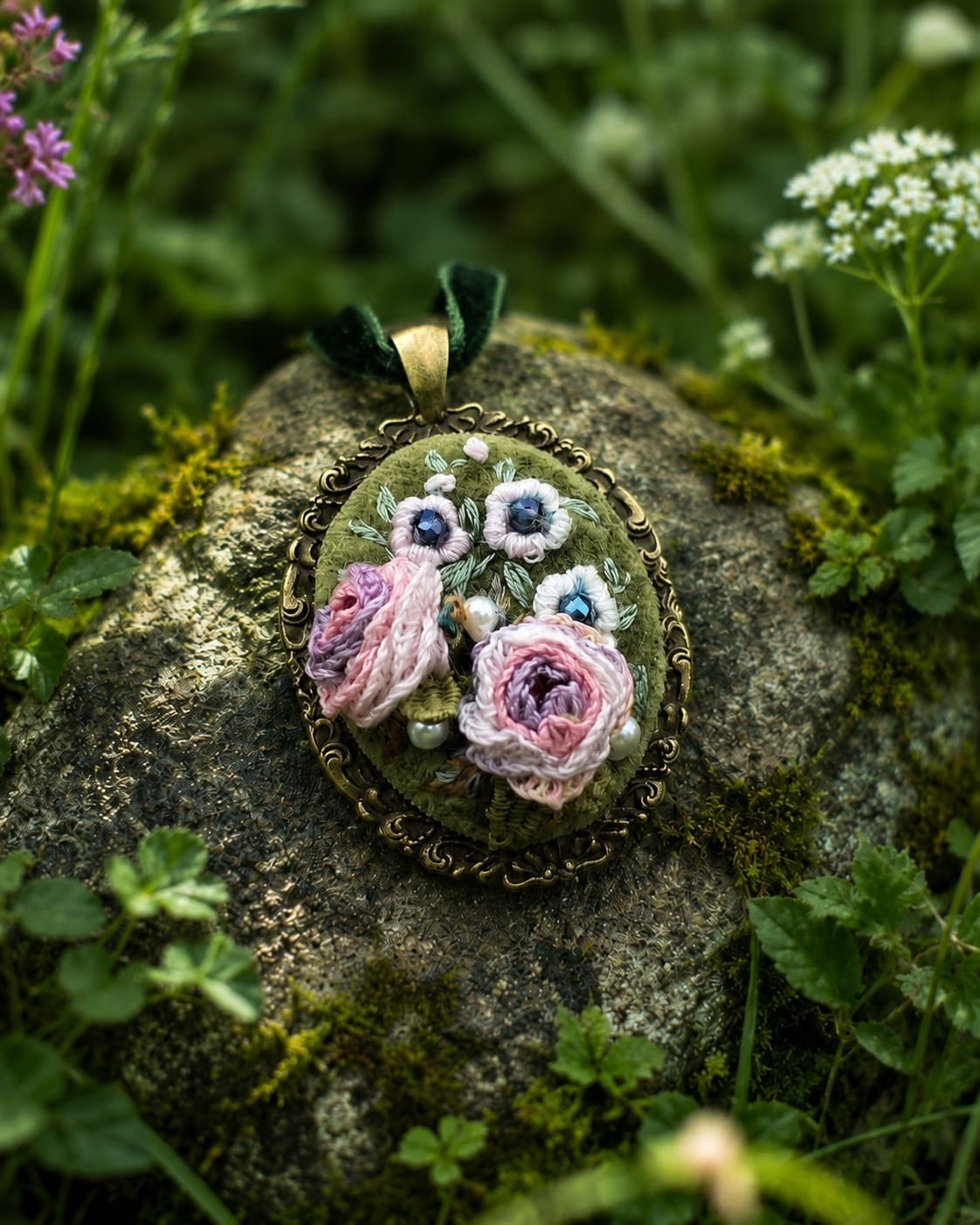 Blush Garden — Bronze Mit Rahmen NataSko Handmade