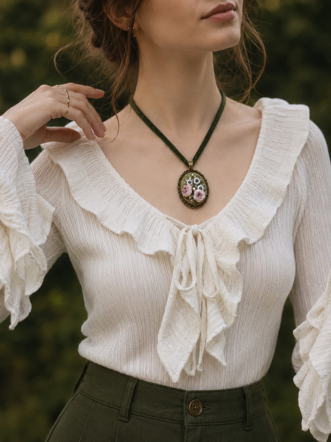 Blush Garden — Бронзові з рамкою NataSko Handmade