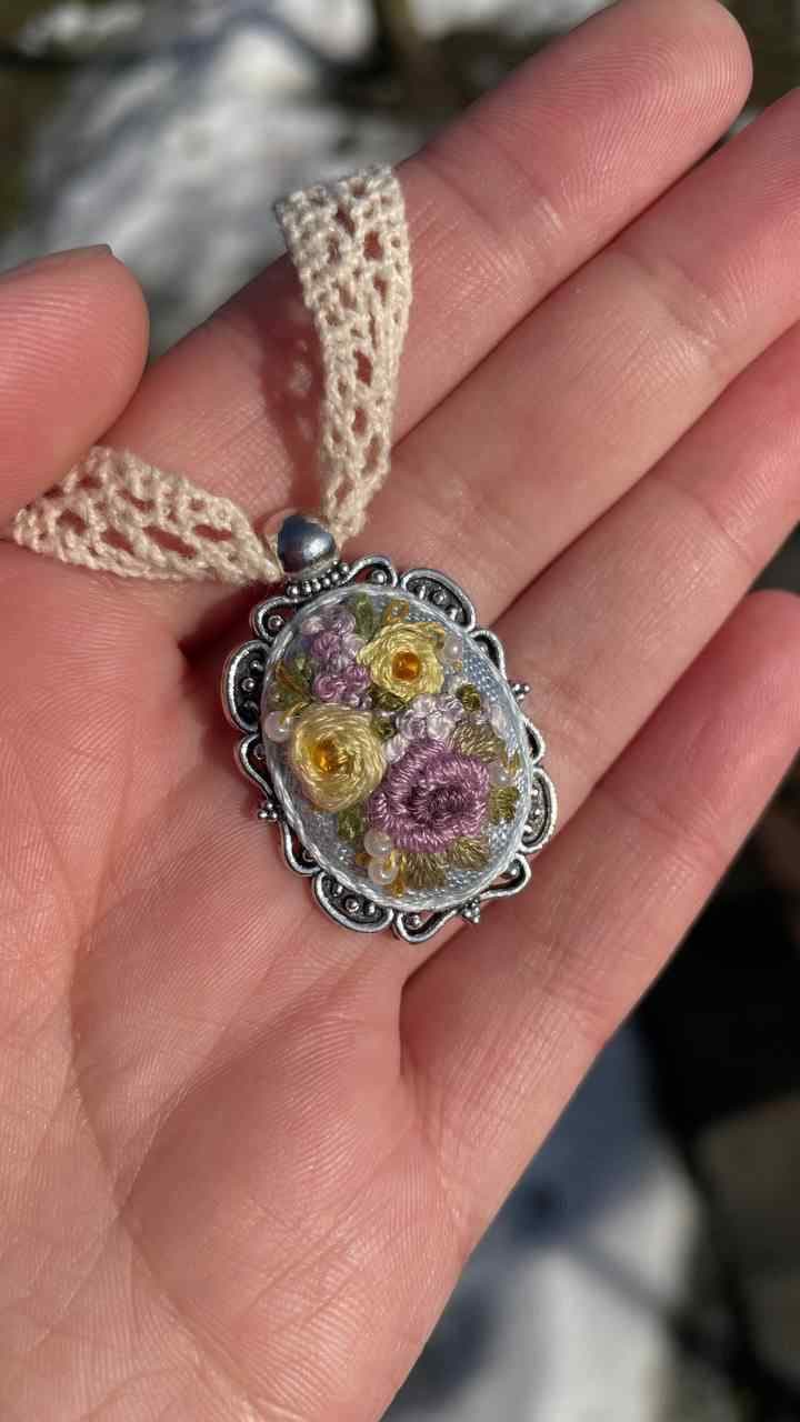 Срібний ранок — Маленькі з рамкою NataSko Handmade