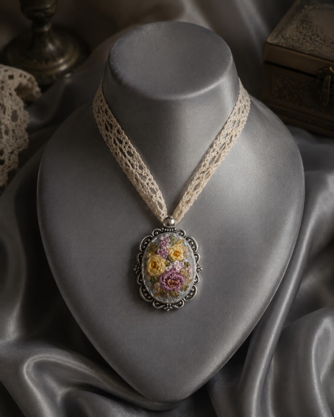 Срібний ранок — Маленькі з рамкою NataSko Handmade