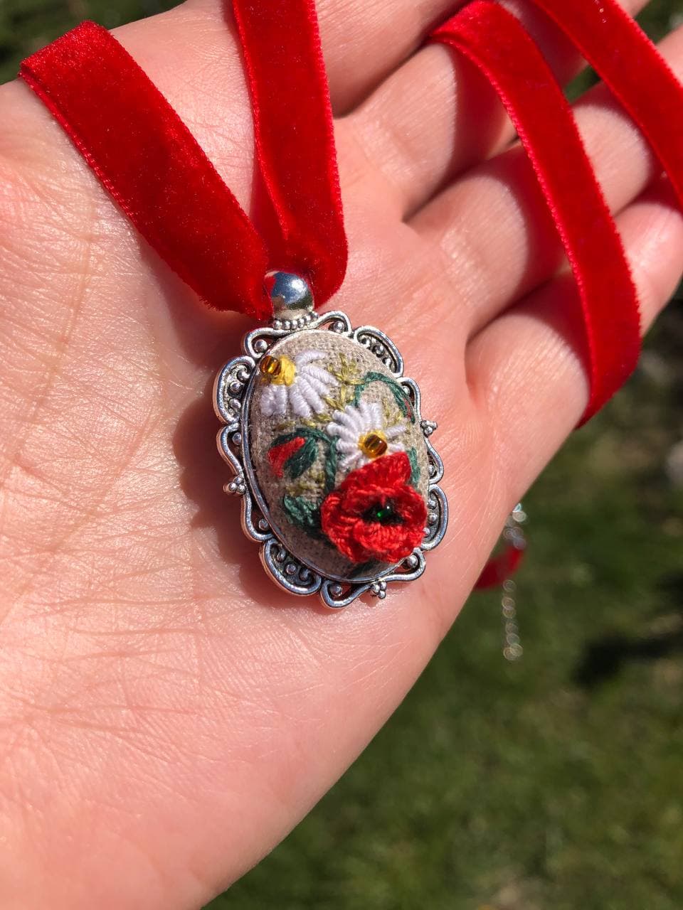 Карпатський мак — Маленькі з рамкою NataSko Handmade