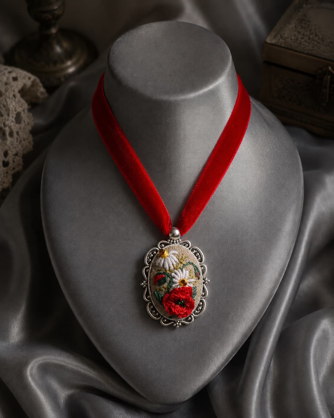 Карпатський мак — Маленькі з рамкою NataSko Handmade