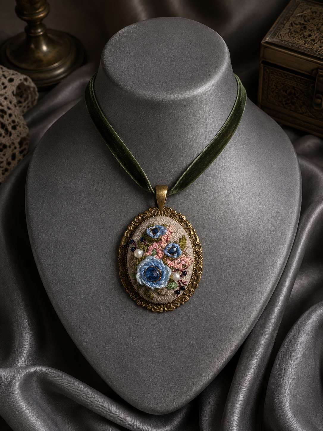 Кришталевий сад — Бронзові з рамкою NataSko Handmade