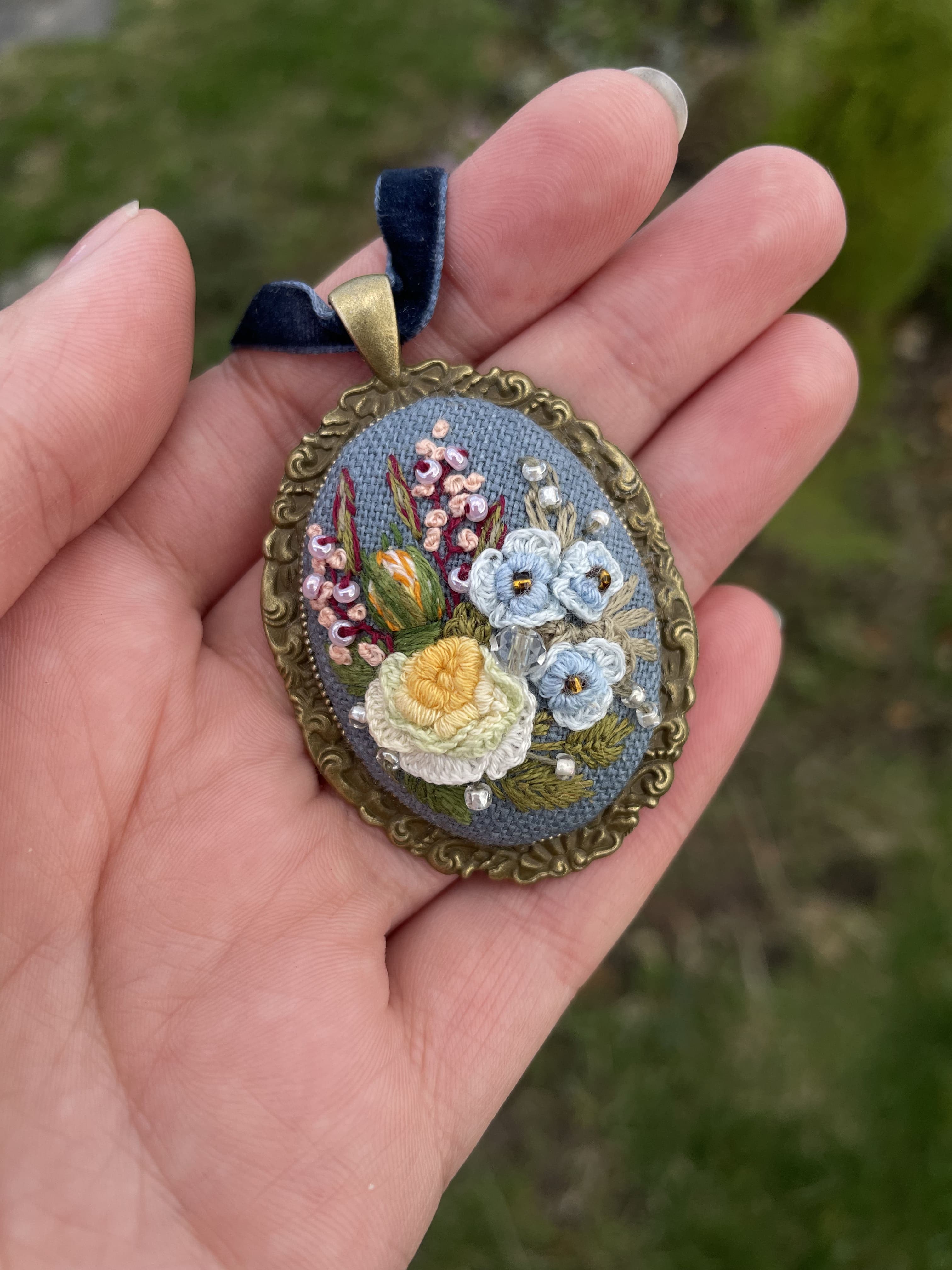 Весняний подих — Бронзові з рамкою NataSko Handmade